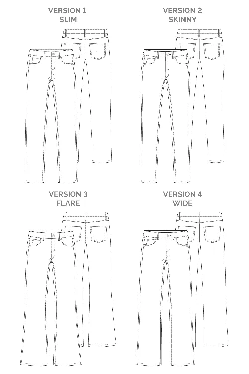 Megan Nielsen Ash Stretch Jeans