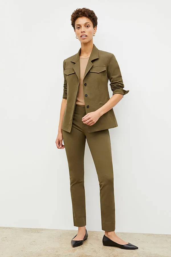 M.M. LAFLEUR - Emalis Jacket - Eco Better Than Denim :: Oregano