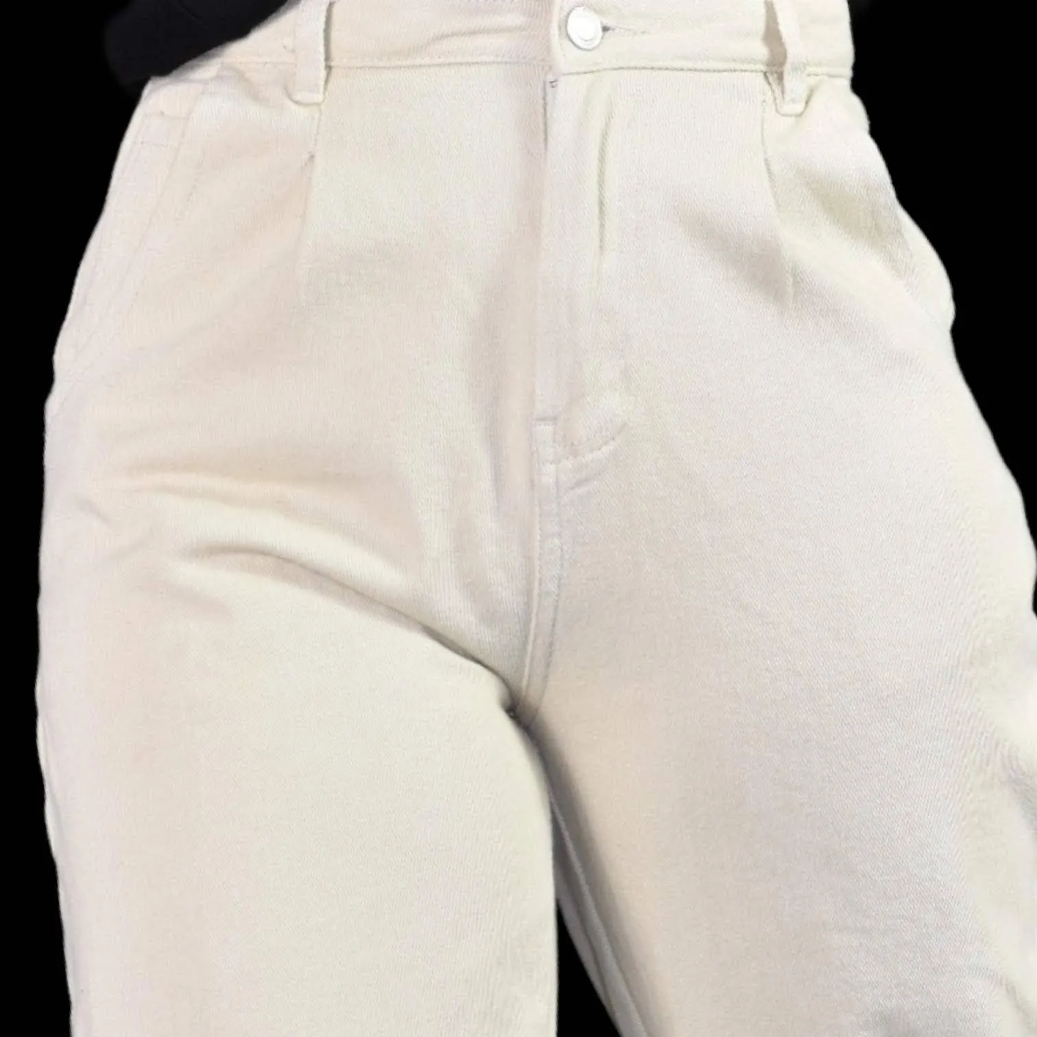 Native Daughters Barrel Leg Jeans High Rise Waist Khaki Tapered Ankle Size Small