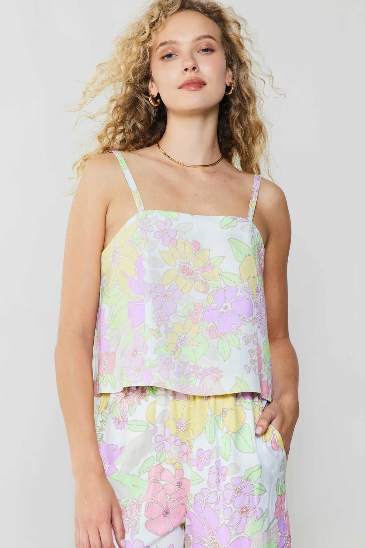 Paige Floral Print Tank Top