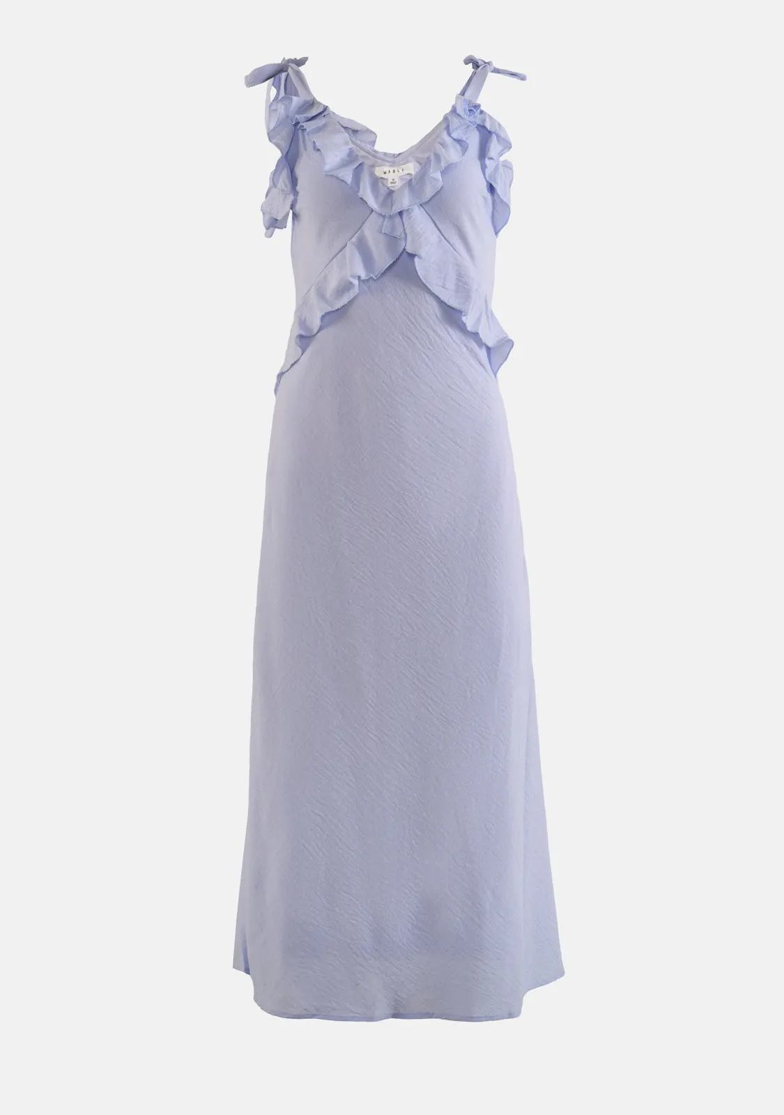 Sleeveless Ruffle Detailed Maxi Dress
