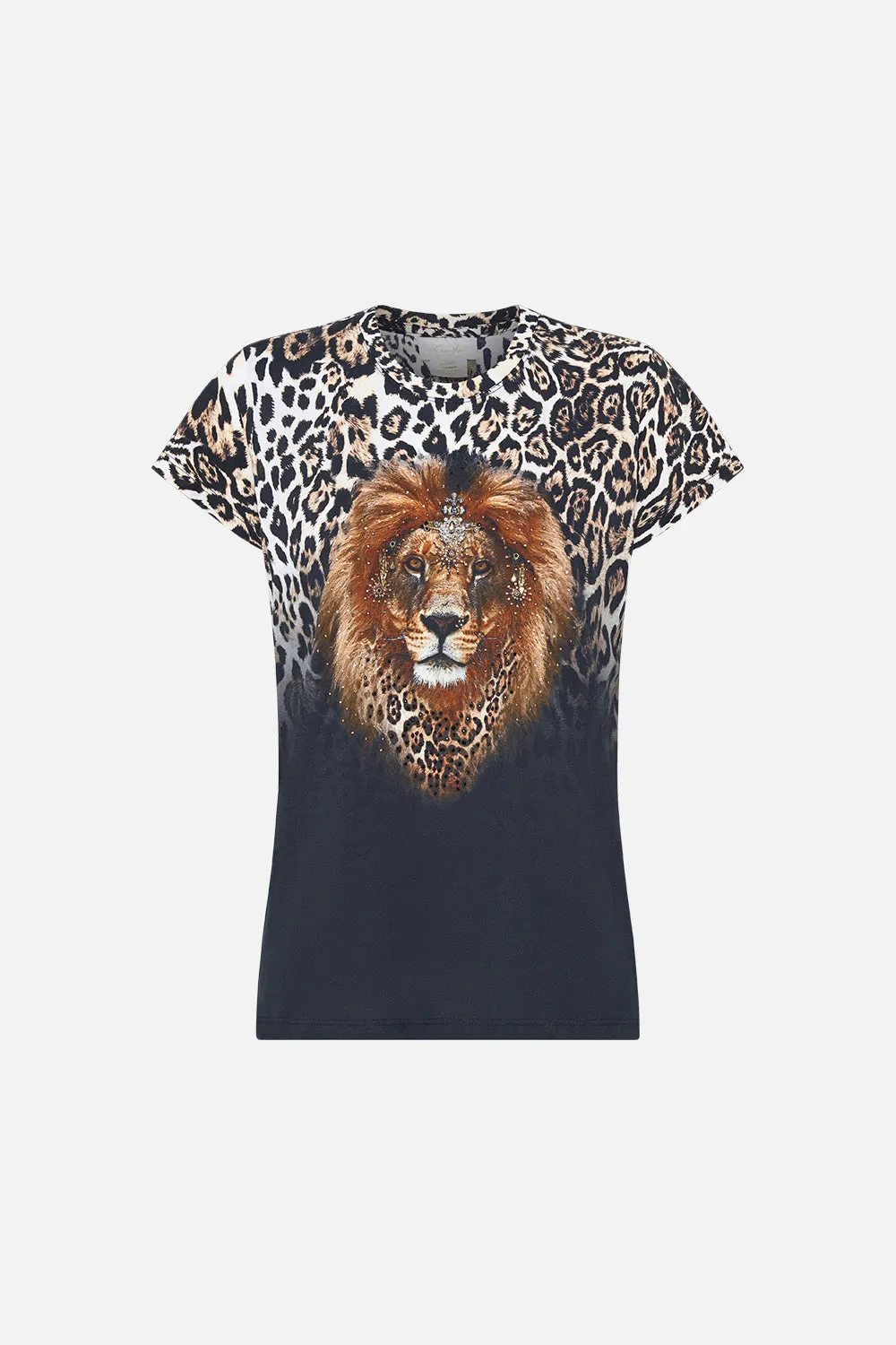 SLIM FIT  ROUND NECK T-SHIRT COOL FOR CATS