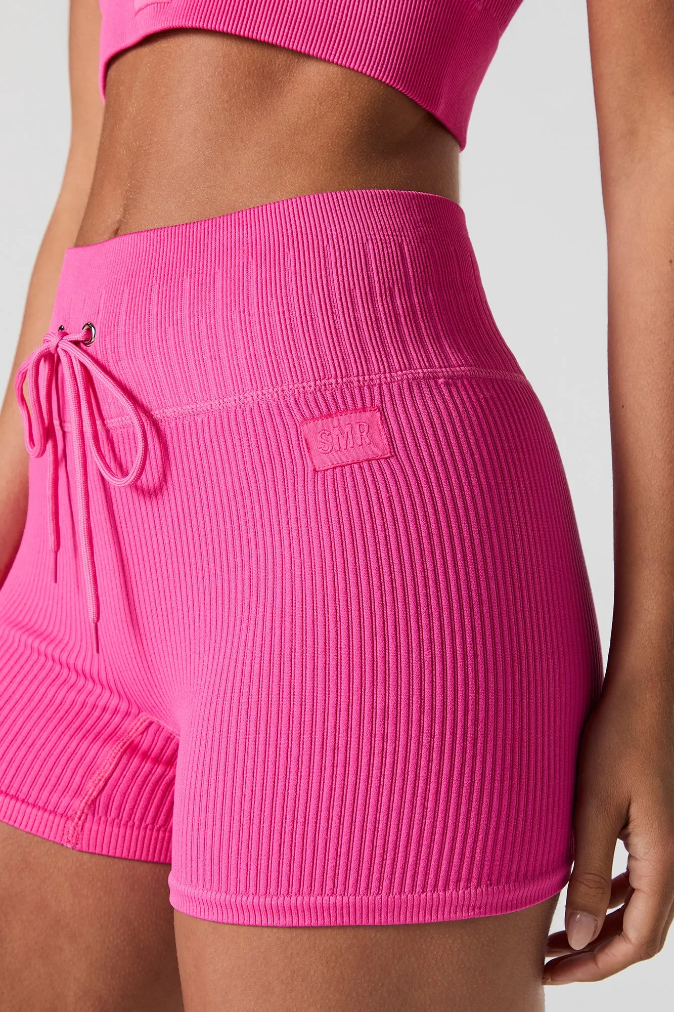 Sommer Ray Active Seamless Ribbed Drawstring Short