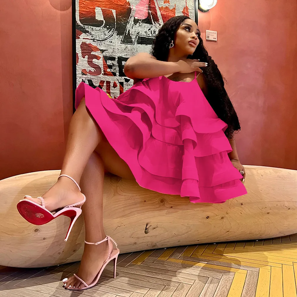 Spaghetti Strap Graceful Bodycon Midi Dress