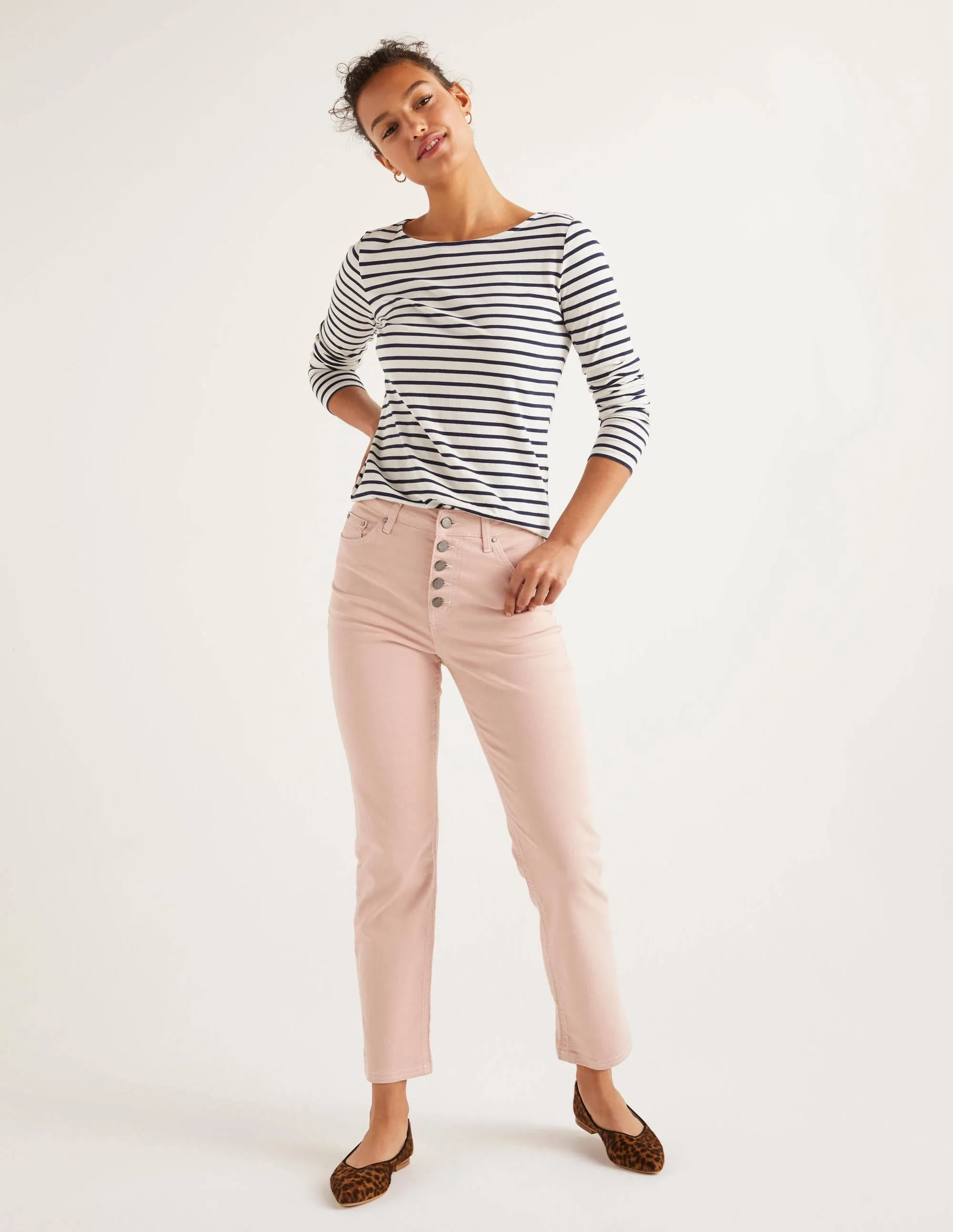 Straight Leg Jeans-Milkshake/Ivory