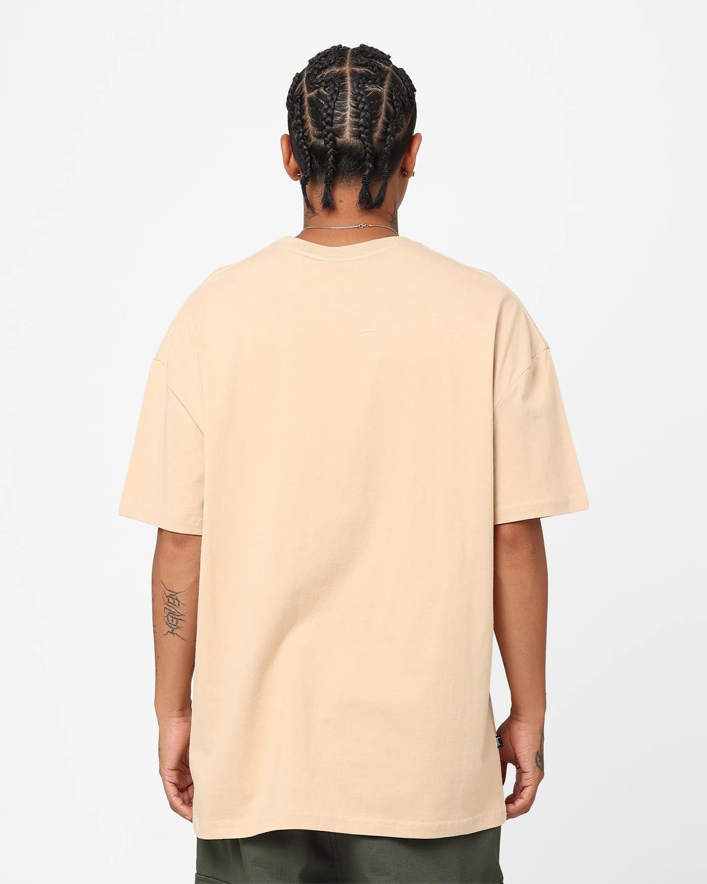 Stussy Tonal Stock Oversized Heavy Weight T-Shirt Pigment Cream