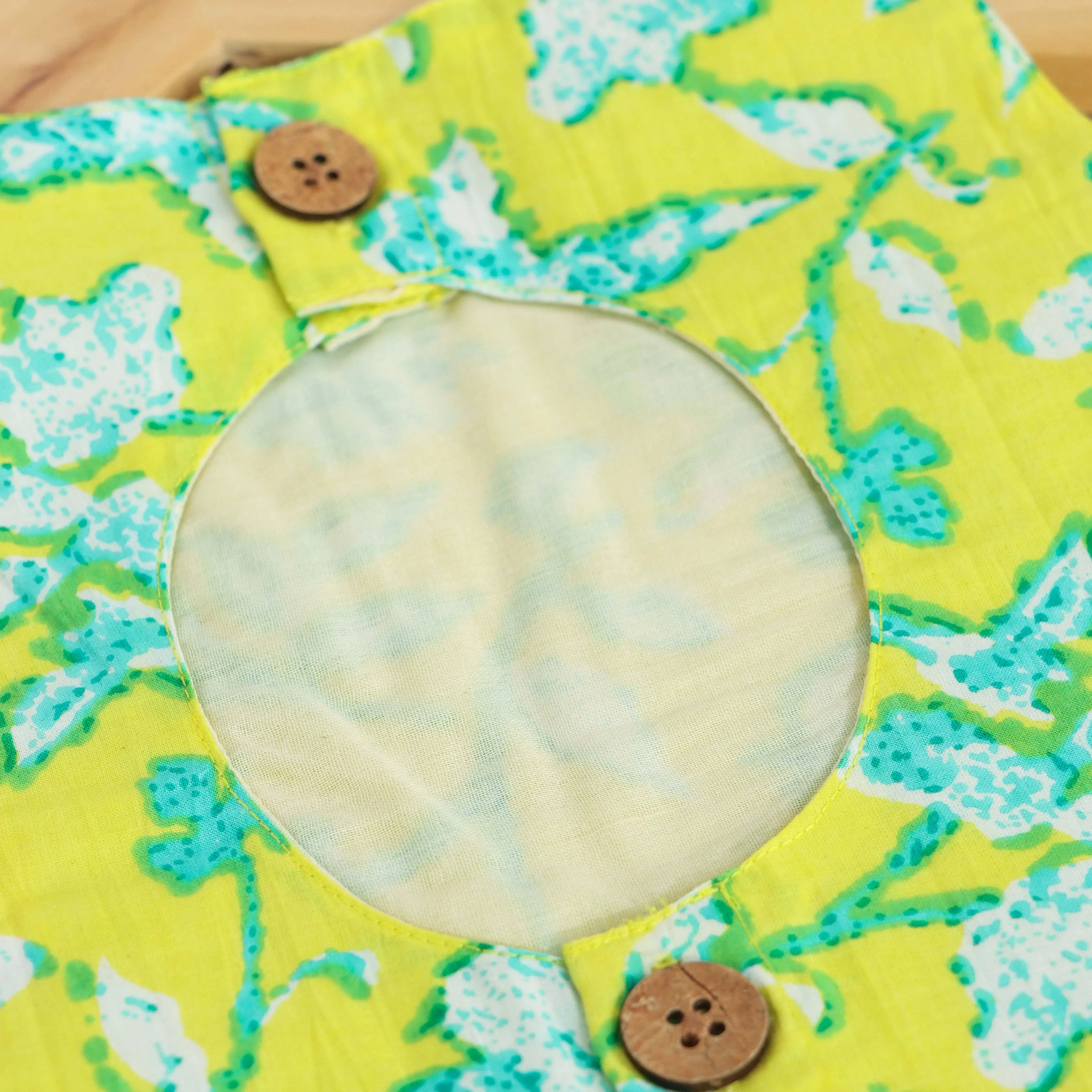 Sunny Garden - Yellow & Green Floral Skirt and Top Set