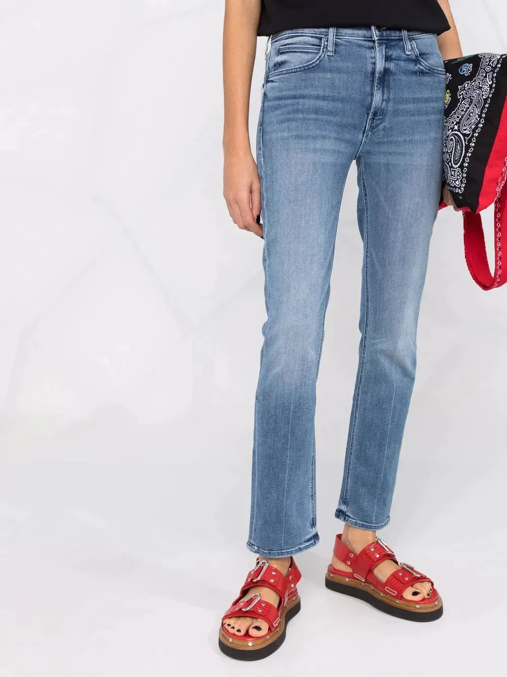 The Mid Rise Dazzler Ankle Jeans