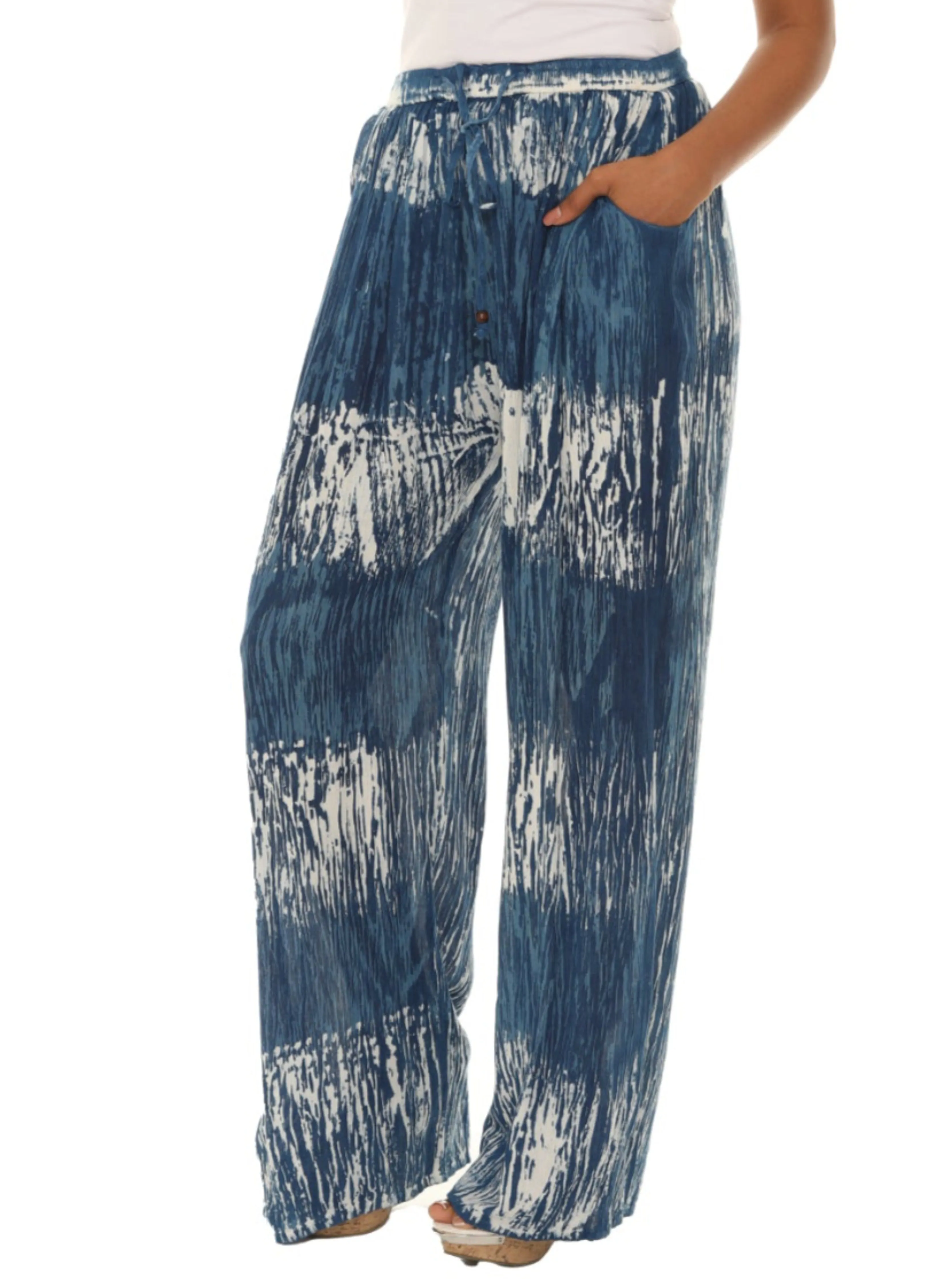 Tie Dye Pocket Palazzo Pants