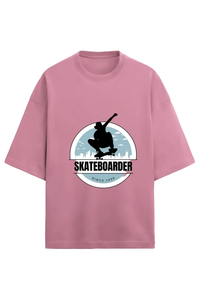 Unisex Terry Oversized T-Shirt - Skateboard -280 GSM