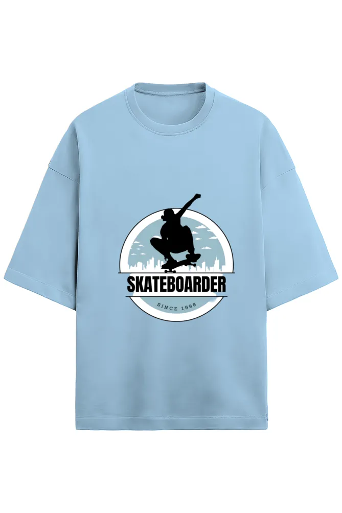 Unisex Terry Oversized T-Shirt - Skateboard -280 GSM