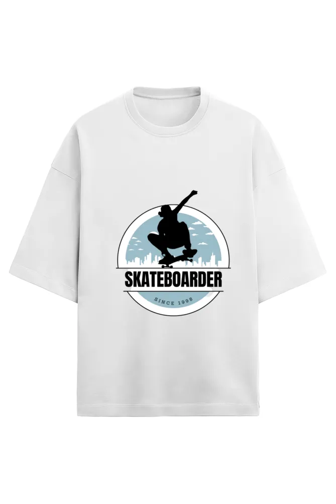 Unisex Terry Oversized T-Shirt - Skateboard -280 GSM