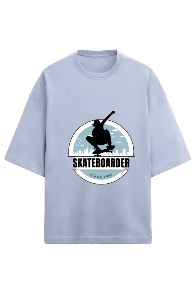 Unisex Terry Oversized T-Shirt - Skateboard -280 GSM