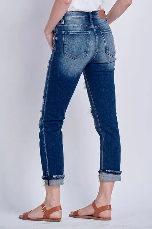 Vera High-Rise Stretch Ankle Straight