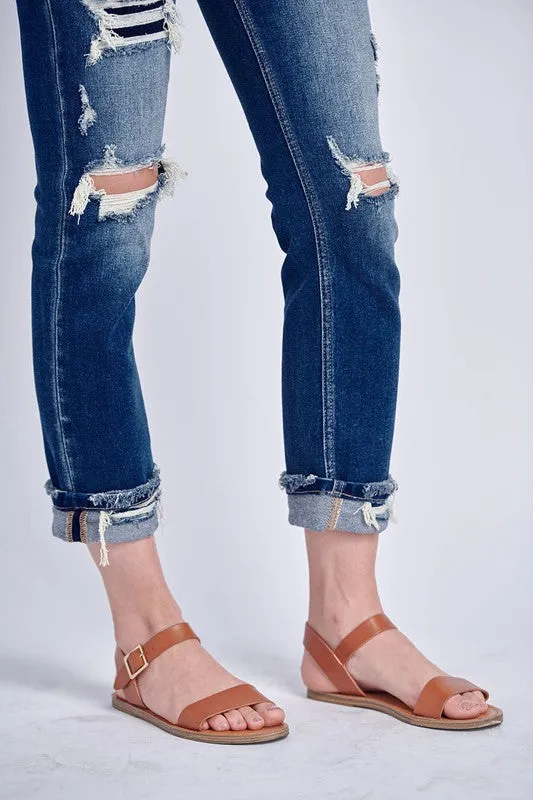 Vera High-Rise Stretch Ankle Straight