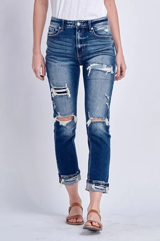 Vera High-Rise Stretch Ankle Straight