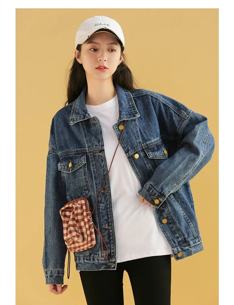 Women's Denim Jacket | Women Denim Coat | Women’s Jean Jacket | Blue Denim Jacket | Smalt Jean Jacket | Casual Jean Coat | Jacket for Women