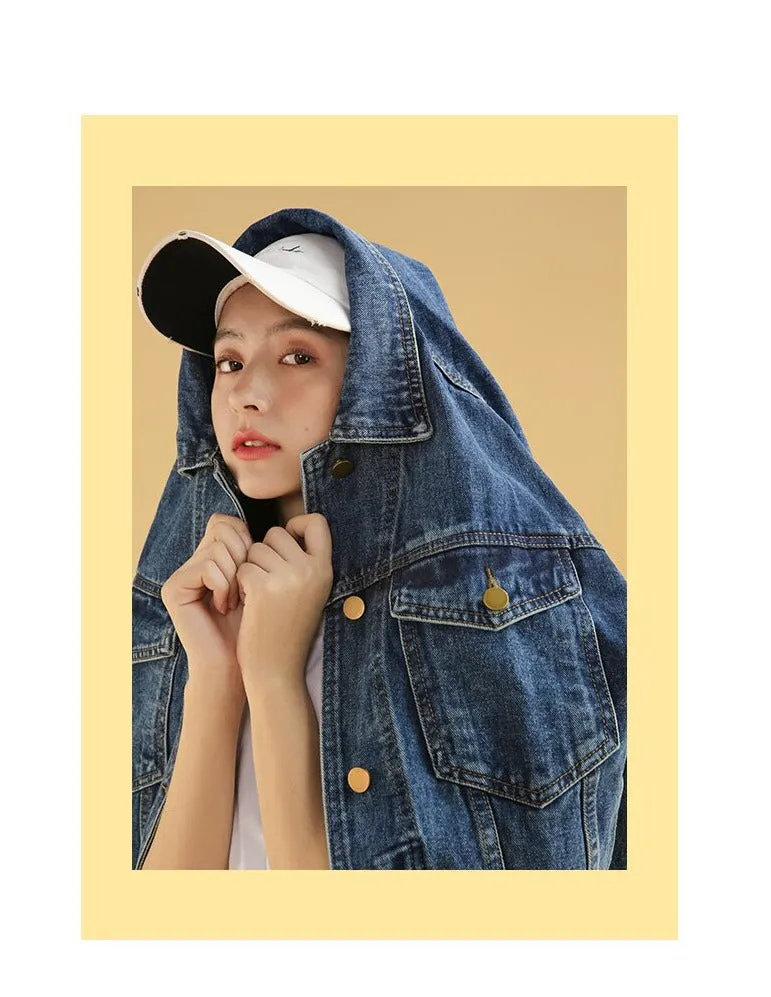 Women's Denim Jacket | Women Denim Coat | Women’s Jean Jacket | Blue Denim Jacket | Smalt Jean Jacket | Casual Jean Coat | Jacket for Women