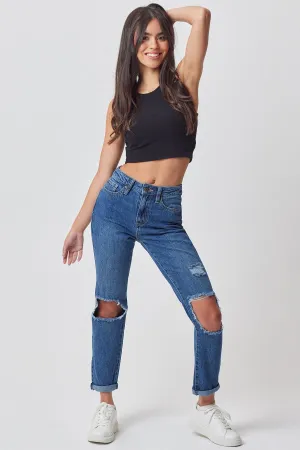 Women's Hybrid Dream Mom Fit Ankle Jeans