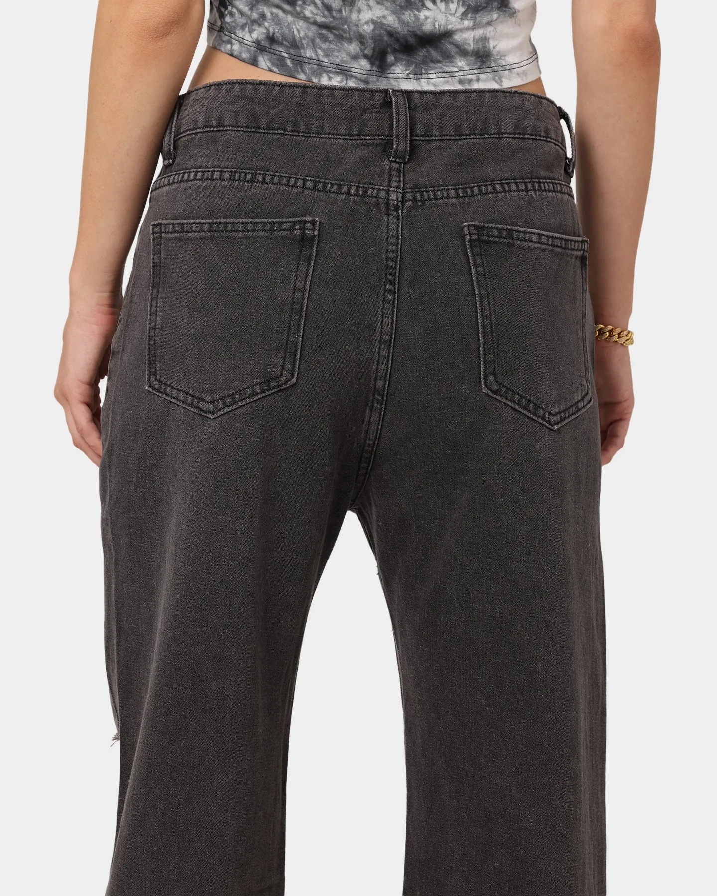 XXIII Women's Reese Rip Knee Jeans Black